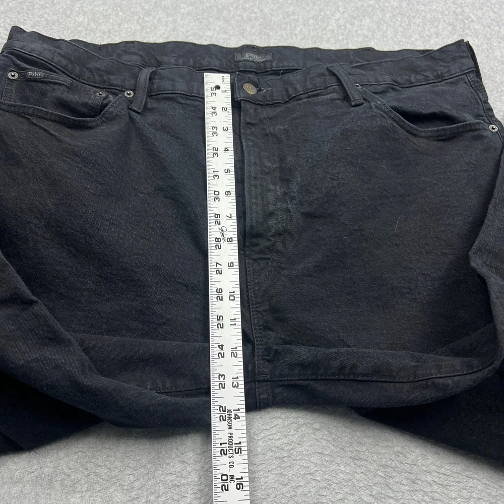 Polo Ralph Lauren Pants Men's 42x32 Black Hampton Relaxed Straight Stretch Denim
